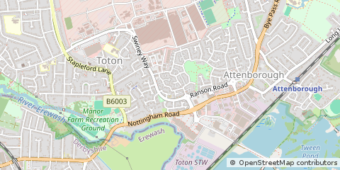 Map of Nottingham