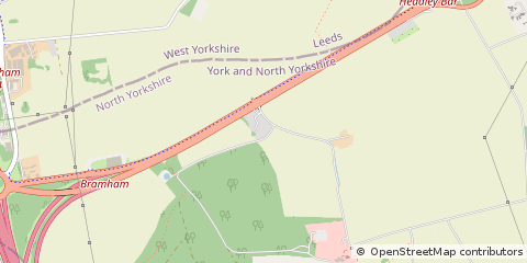 Map of Tadcaster, North Yorkshire