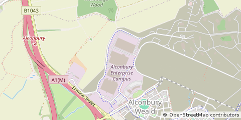 Map of Huntingdon, Cambridgeshire
