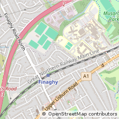 Map of Belfast, Antrim