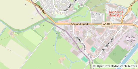 Map of Chester, Cheshire