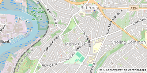 Map of Southampton, Hampshire