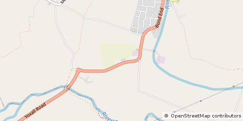 Map of Yoxall, Staffordshire