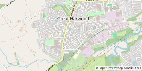 Map of Blackburn, Lancashire