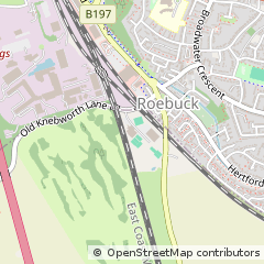 Map of Stevenage, Herts