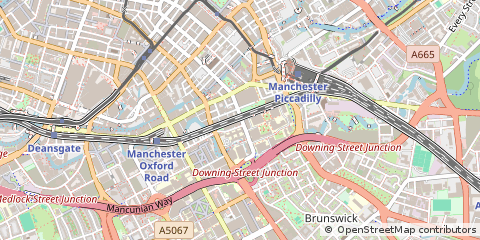 Map of Manchester, Greater Manchester