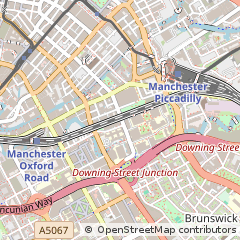 Map of Manchester, Greater Manchester