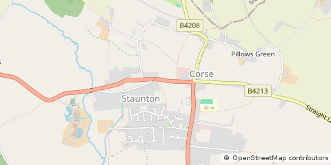 Map of Staunton, Gloucester
