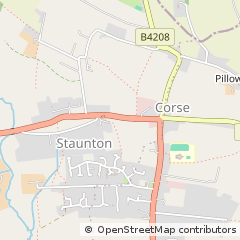 Map of Staunton, Gloucester