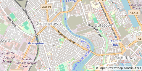 Map of Cardiff