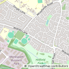 Map of Solihull, West Midlands
