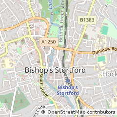 Map of Bishops Stortford, Herts