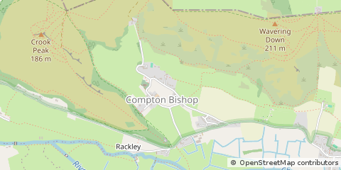 Map of Axbridge, Somerset
