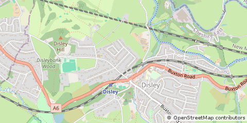 Map of Stockport, Cheshire