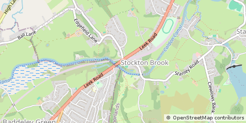 Map of Stoke-on-Trent, Staffordshire