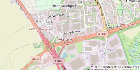 Map of Peterborough