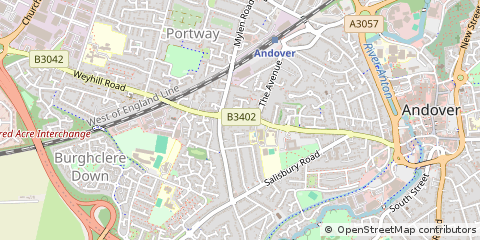 Map of Andover