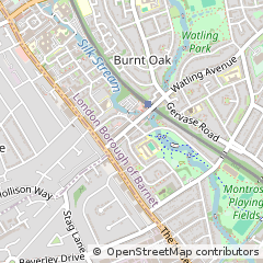 Map of Edgware, Middlesex