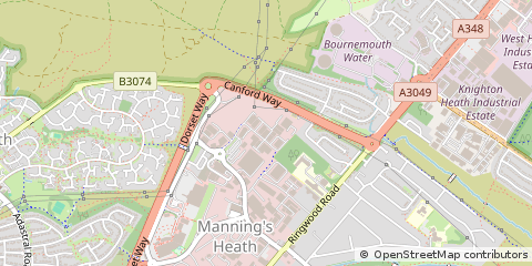 Map of Poole, Dorset