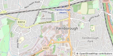 Map of Farnborough