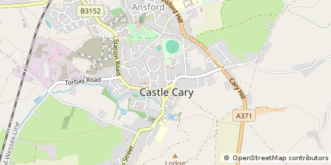 Map of Castle Cary, Somerset