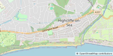 Map of Highcliffe
