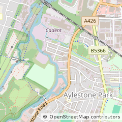 Map of Leicester, Leicestershire