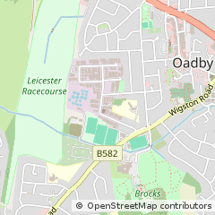 Map of Leicester, Leicestershire
