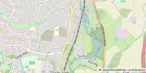 Map of Bishop's Stortford, Hertfordshire