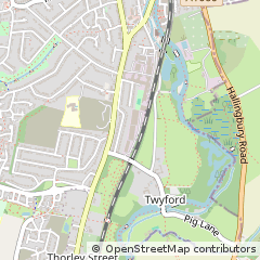 Map of Bishop's Stortford, Hertfordshire