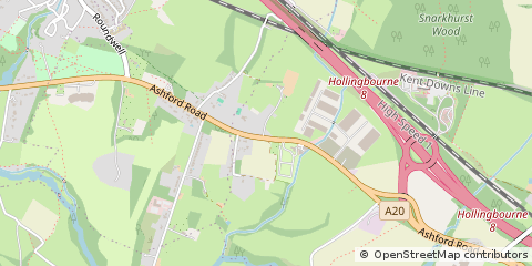 Map of Maidstone, Kent
