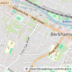 Map of Berkhamsted, Hertfordshire