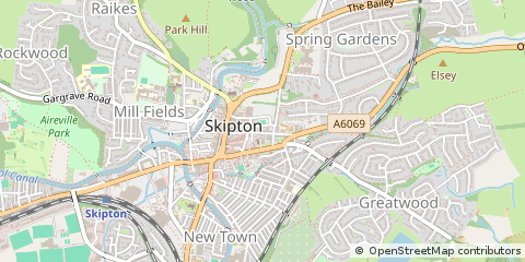 Map of Skipton, North Yorkshire