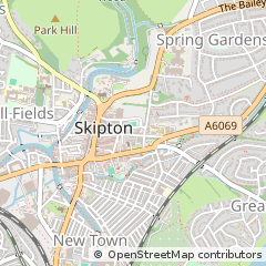 Map of Skipton, North Yorkshire