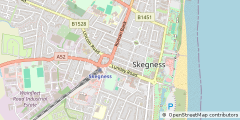 Map of Skegness, Lincolnshire