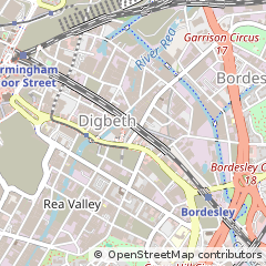 Map of Birmingham, West Midlands