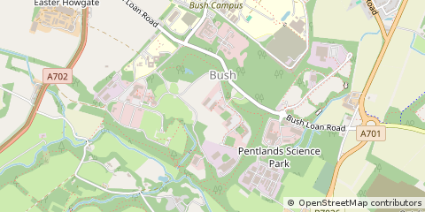 Map of Edinburgh Technopole, Milton Bridge
