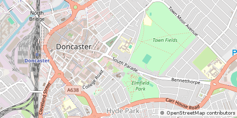 Map of Doncaster