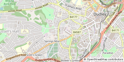 Map of West Midlands