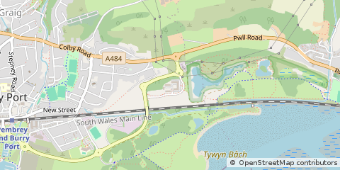 Map of Burry Port