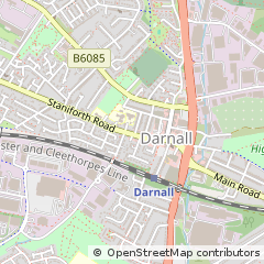 Map of Sheffield, South Yorkshire