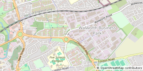 Map of Andover, Hampshire