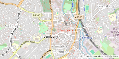 Map of Banbury