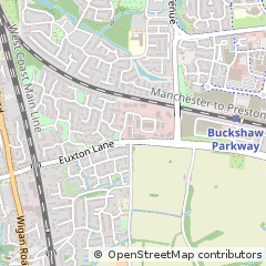 Map of Chorley, Lancashire