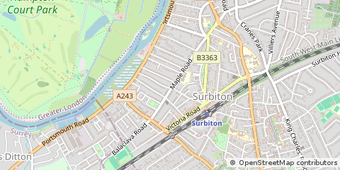 Map of Surbiton