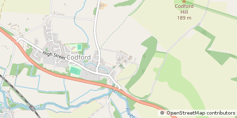 Map of Warminster, Wiltshire