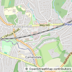 Map of Haslemere, Surrey