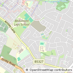 Map of Leicester, Leicestershire