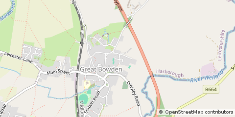 Map of Market Harborough