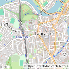 Map of Lancaster, Lancashire